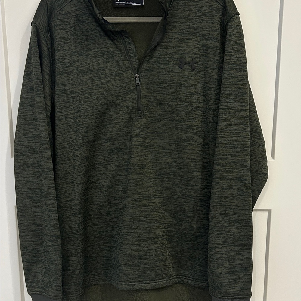 Under Armour Olive Quarter-Zip Top Cold Gear XL